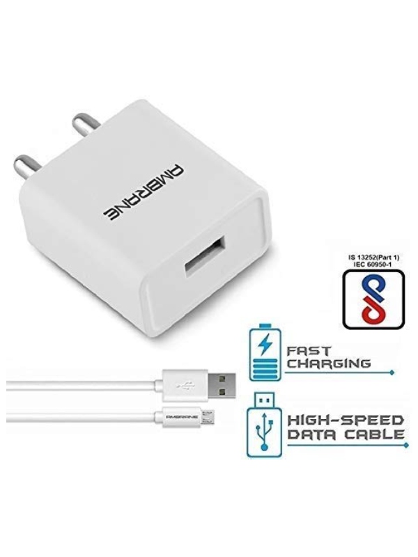 Ambrane AWC-47 Micro USB Turbo Fast Wall Ch Happi Mobiles