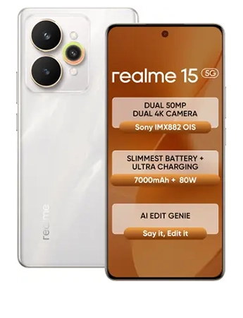 Realme 15 5G Flowing Silver 8GB|128GB