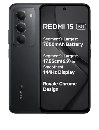Redmi 15 5G Midnight Black 6GB|128GB